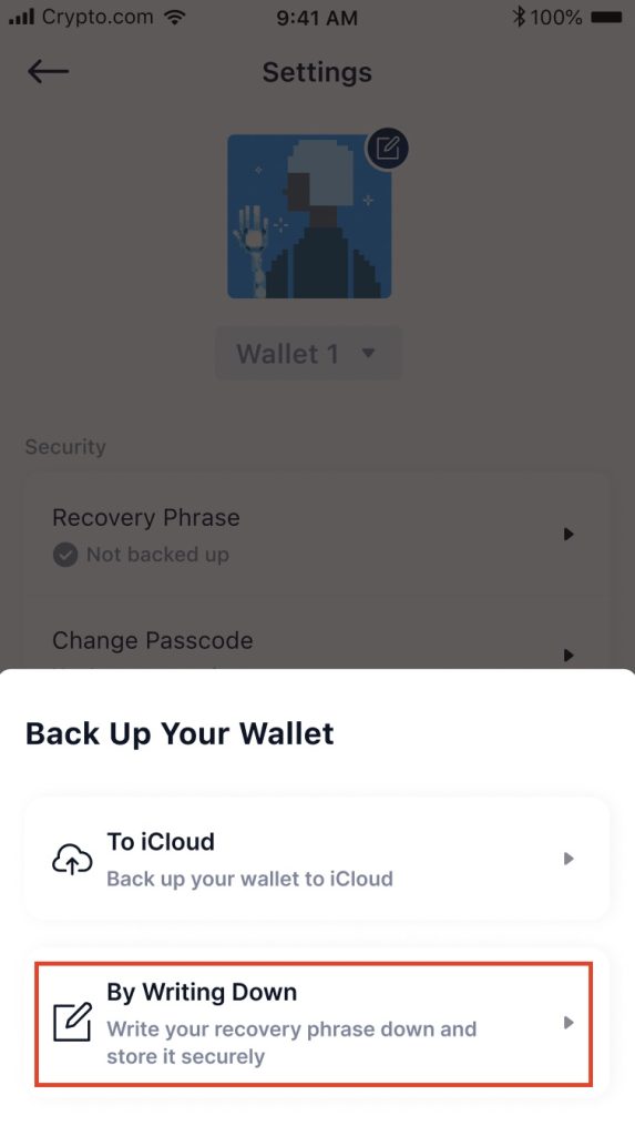 Crypto.com Recovery Phrase