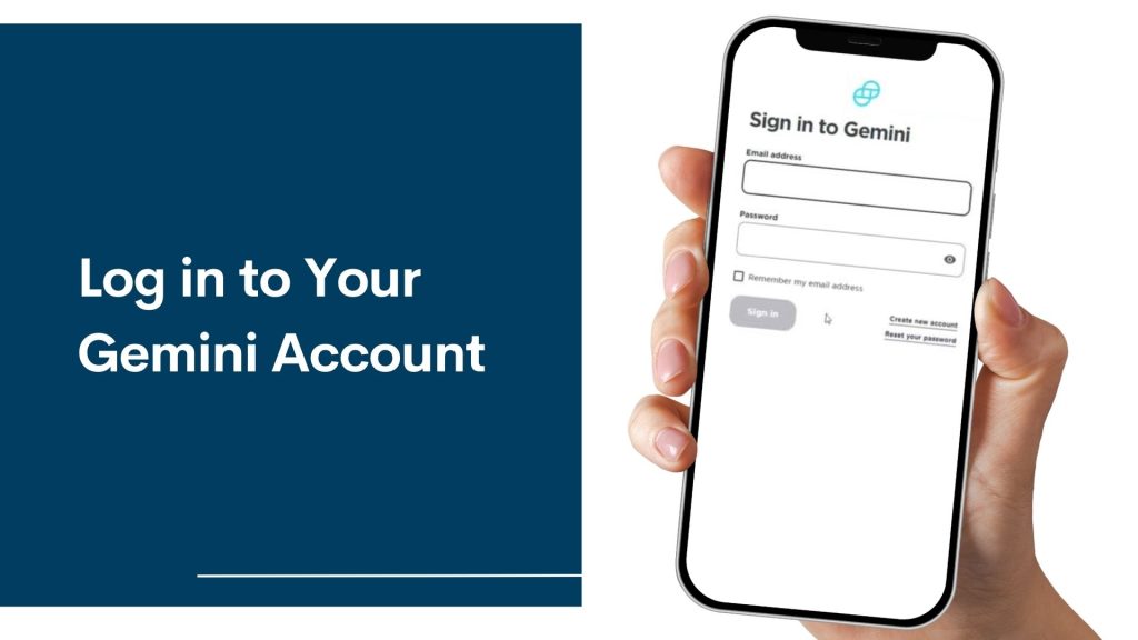 Log in to Your Gemini Account