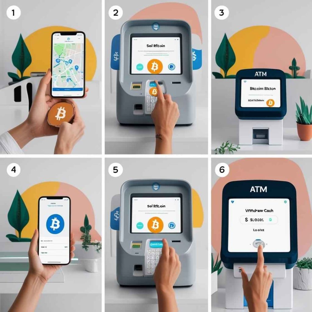 How to use a Bitcoin ATM to sell BTC for cash